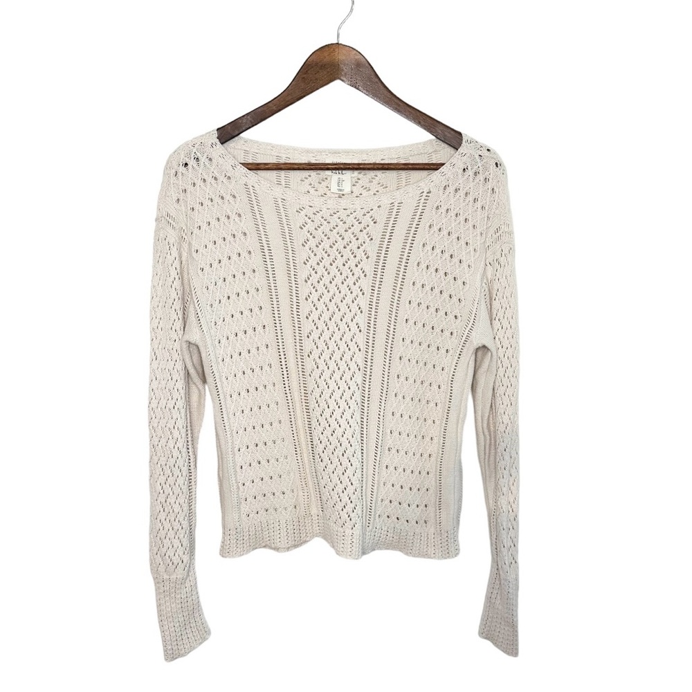 Nicole Miller Artelier Women’s Pullover Crewneck Sweater Cotton Ribbed